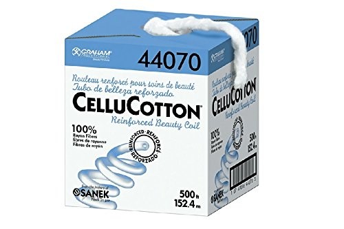 44070 Graham Beauty® CelluCotton® Beauty Coil reinforced cotton 500' dispenser box